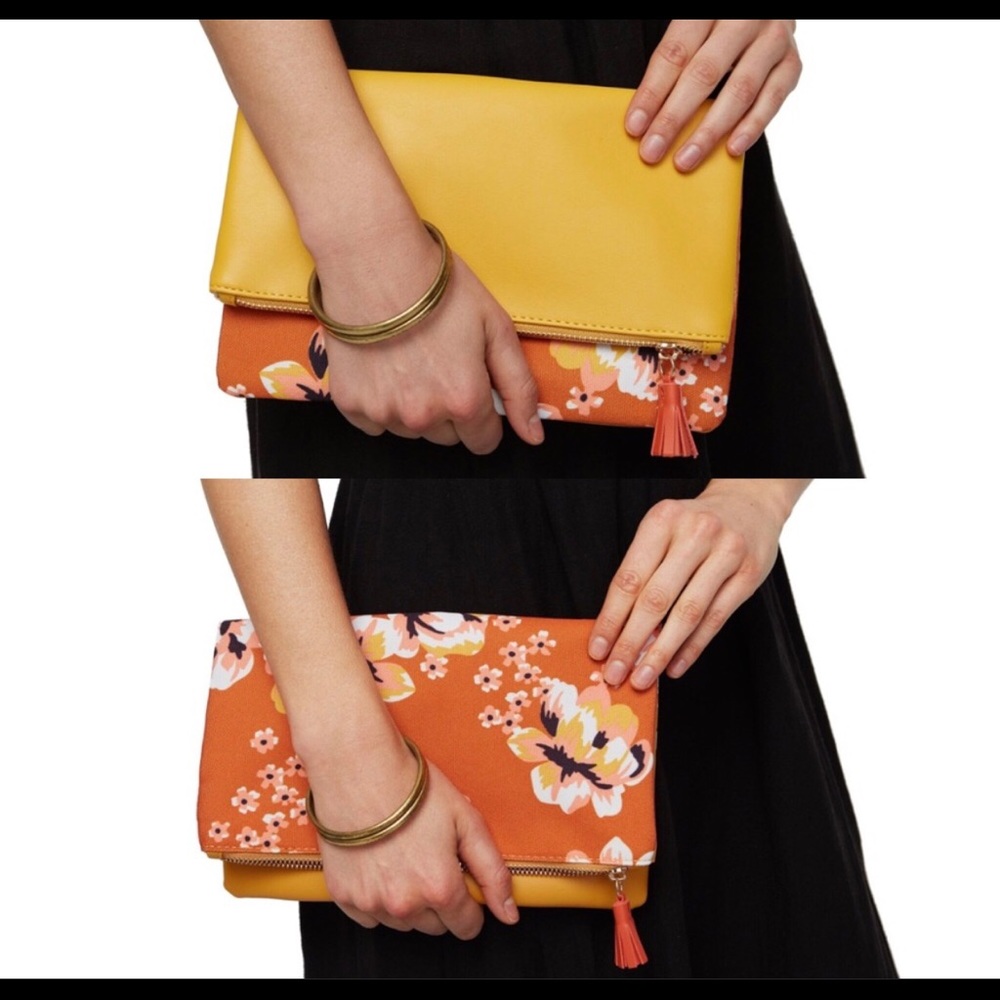 NWT Rachel Pally Reversible Clutch with Duster